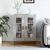 Image de vidaXL Buffet gris béton 69,5x34x90 cm bois d'ingénierie827760