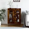 Image de vidaXL Buffet, Armoire avec Pieds, Meuble de Rangement, Organisateur de Salon Salle de Séjour Intérieur, Moderne, Chêne Fumé Bois d'Ingénierie