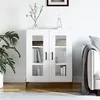 Image de vidaXL Buffet blanc 69,5x34x90 cm bois d'ingénierie827796