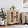 Image de vidaXL Buffet, Armoire avec Pieds, Meuble de Rangement, Organisateur de Salon Salle de Séjour Intérieur, Moderne, Chêne Sonoma Bois d'Ingénierie