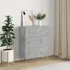 Image de vidaXL Buffet gris béton 69,5x34x90 cm bois d'ingénierie827840