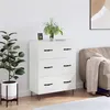 Image de Buffet Blanc brillant 69,5x34x90 cm Bois d ingénierie