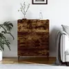 Image de vidaXL Buffet, Armoire avec Pieds et 3 Tiroirs, Commode de Rangement, Organisateur de Salon, Moderne, Chêne Fumé Bois d'Ingénierie 827873