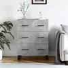 Image de vidaXL Dressoir 69,5x34x90 cm bewerkt hout betongrijs827880