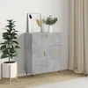 Image de vidaXL Buffet gris béton 69,5x34x90 cm bois d'ingénierie827896