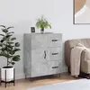 Image de Buffet gris béton 69,5x34x90 cm bois d ingénierie
