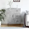 Image de Buffet gris béton 69,5x34x90 cm bois d ingénierie
