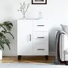 Image de Buffet blanc 69,5x34x90 cm bois d ingénierie