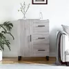 Image de Buffet sonoma gris 69,5x34x90 cm bois d ingénierie