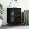 Image de vidaXL Buffet noir 69,5x34x90 cm bois d'ingénierie828013