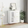 Image de vidaXL Buffet Blanc brillant 69,5x34x90 cm Bois d'ingénierie828022
