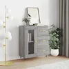 Image de vidaXL Buffet sonoma gris 69,5x34x90 cm bois d'ingénierie828026