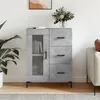 Image de Buffet gris béton 69,5x34x90 cm bois d ingénierie