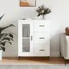 Image de vidaXL Buffet blanc 69,5x34x90 cm bois d'ingénierie828060