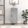 Image de Buffet Gris béton 34,5x34x90 cm Bois d ingénierie