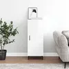 Image de Buffet Blanc brillant 34,5x34x90 cm Bois d ingénierie