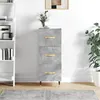 Image de Buffet Gris béton 34,5x34x90 cm Bois d ingénierie