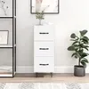 Image de vidaXL Dressoir 34,5x34x90 cm bewerkt hout wit828596