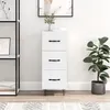 Image de vidaXL Buffet Blanc brillant 34,5x34x90 cm Bois d'ingénierie828598