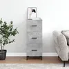Image de Buffet Gris béton 34,5x34x90 cm Bois d ingénierie