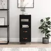 Image de vidaXL Buffet Noir 34,5x34x90 cm Bois d'ingénierie828637