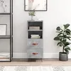 Image de Buffet Gris béton 34,5x34x90 cm Bois d ingénierie