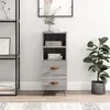 Image de Buffet Sonoma gris 34,5x34x90 cm Bois d ingénierie