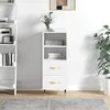 Image de vidaXL Buffet Blanc brillant 34,5x34x90 cm Bois d'ingénierie828646