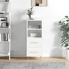 Image de vidaXL Buffet blanc 34,5x34x90 cm bois d'ingénierie828652