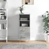 Image de Buffet Gris béton 34,5x34x90 cm Bois d ingénierie
