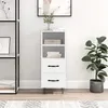 Image de vidaXL Buffet blanc 34,5x34x90 cm bois d'ingénierie828660