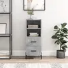 Image de Buffet Gris béton 34,5x34x90 cm Bois d ingénierie