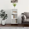 Image de vidaXL Buffet blanc brillant 34,5x32,5x90 cm bois d'ingénierie828758