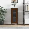 Image de vidaXL Buffet Chêne marron 34,5x34x90 cm Bois d'ingénierie828811