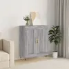 Image de vidaXL Buffet, Armoire Latérale, Meuble de Rangement, Organisateur de Salon Salle de Séjour Intérieur, Moderne, Sonoma Gris Bois d'Ingénierie