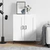 Image de vidaXL Buffet blanc 69,5x34x90 cm bois d'ingénierie 830196