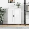 Image de Buffet Blanc brillant 69,5x34x90 cm Bois d ingénierie