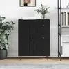 Image de vidaXL Buffet noir 69,5x34x90 cm bois d'ingénierie830253