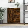 Image de vidaXL Buffet, Armoire Latérale, Meuble de Rangement, Organisateur de Salon Salle de Séjour Intérieur, Moderne, Chêne Fumé Bois d'Ingénierie 830257