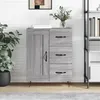 Image de vidaXL Buffet, Armoire Latérale, Meuble de Rangement, Organisateur de Salon Salle de Séjour Intérieur, Moderne, Sonoma Gris Bois d'Ingénierie 830258