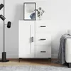 Image de vidaXL Buffet blanc 69,5x34x90 cm bois d'ingénierie830260
