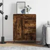 Image de vidaXL Buffet, Armoire Latérale, Meuble de Rangement, Organisateur de Salon Salle de Séjour Intérieur, Moderne, Chêne Fumé Bois d'Ingénierie