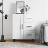 Image de vidaXL Buffet Blanc brillant 69,5x34x90 cm Bois d'ingénierie830286