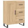 Image de Buffet chêne sonoma 69,5x34x90 cm bois d'ingénierie