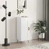 Image de vidaXL Buffet Blanc brillant 34,5x34x90 cm Bois d'ingénierie830414