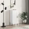 Image de Buffet Blanc brillant 34,5x34x90 cm Bois d ingénierie