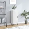 Image de vidaXL Buffet Blanc brillant 34,5x34x90 cm Bois d'ingénierie830462
