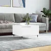 Image de vidaXL Table basse blanc 55x55x36,5 cm bois d'ingénierie830748