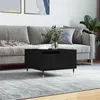 Image de vidaXL Table basse noir 55x55x36,5 cm bois d'ingénierie830749