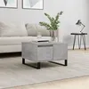 Image de vidaXL Table Basse, Table d'Appoint avec Tiroir, Bout de Canapé avec Pieds, Meuble de Rangement Salle de Séjour, Moderne, Gris Béton Bois d'Ingénierie 830768